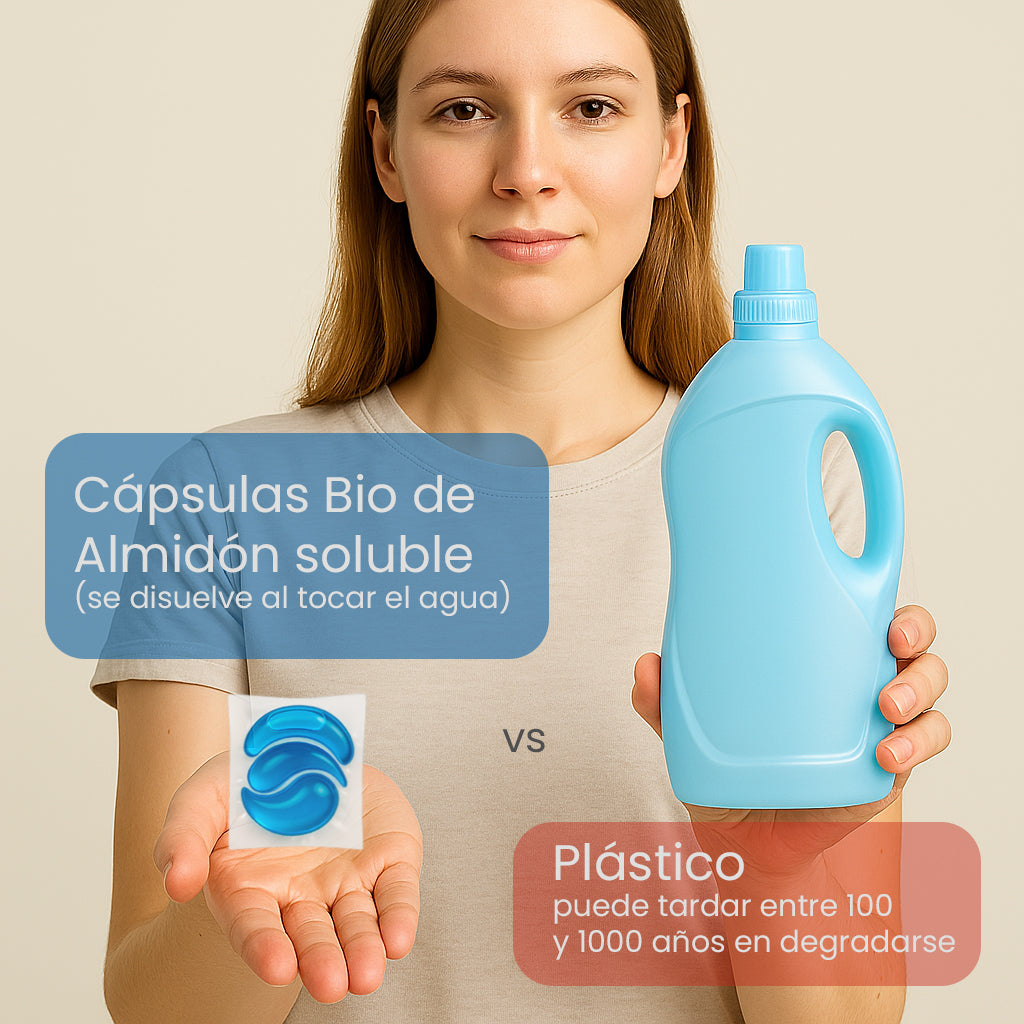 Capsulas Tuki Ecológicas ♻️ 2en1 con Jabón y Suavizante