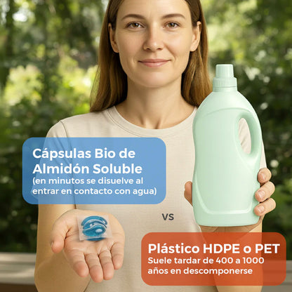 Capsulas Tuki Ecológicas ♻️ 2en1 con Jabón y Suavizante